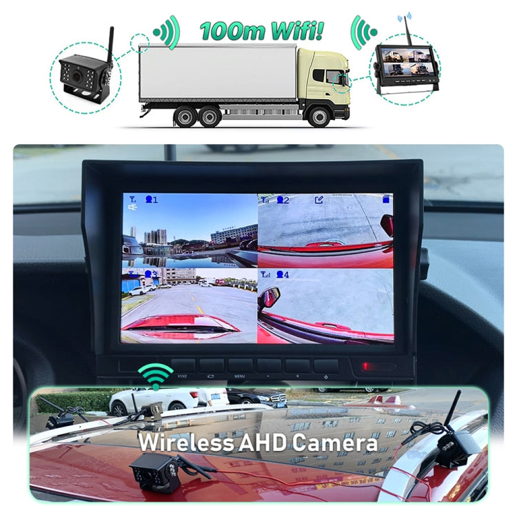 7 inch Car Digital Wireless Rear-view Split-screen Monitor Four Record, Four Record 7 inch Car Digital Wireless Rear-view Split-screen Monitor Four Record, Four Record